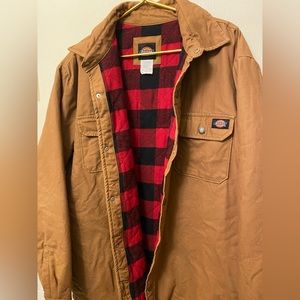 Dickies Flannel-Lined Canvas Jacket